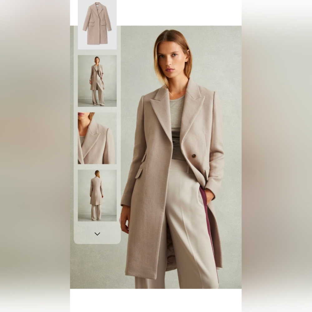 REISS NWT Louis Wool Coat - Picture 1 of 13